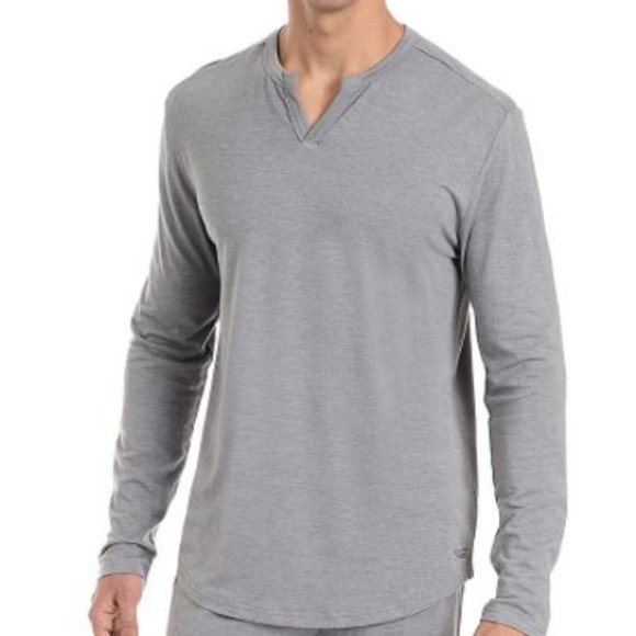Copper Fit Other - Copper Fit Gray Long Sleeve Replenish Sleep Shirt, Men's